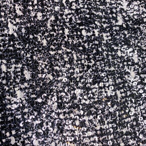 Ann Taylor sequin top black and white tank - Picture 12 of 14